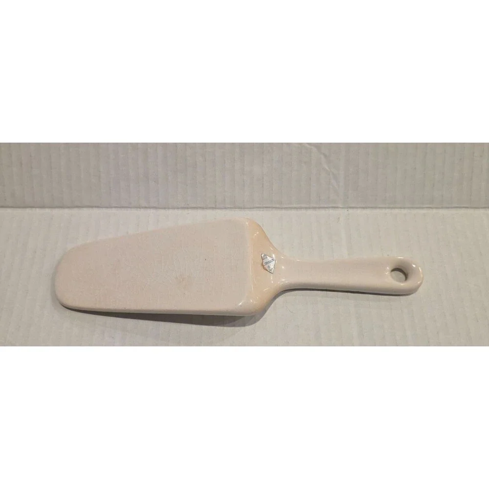 Vintage Floral Ceramic Porcelain Cake Pie Server Handpainted Made in Japan